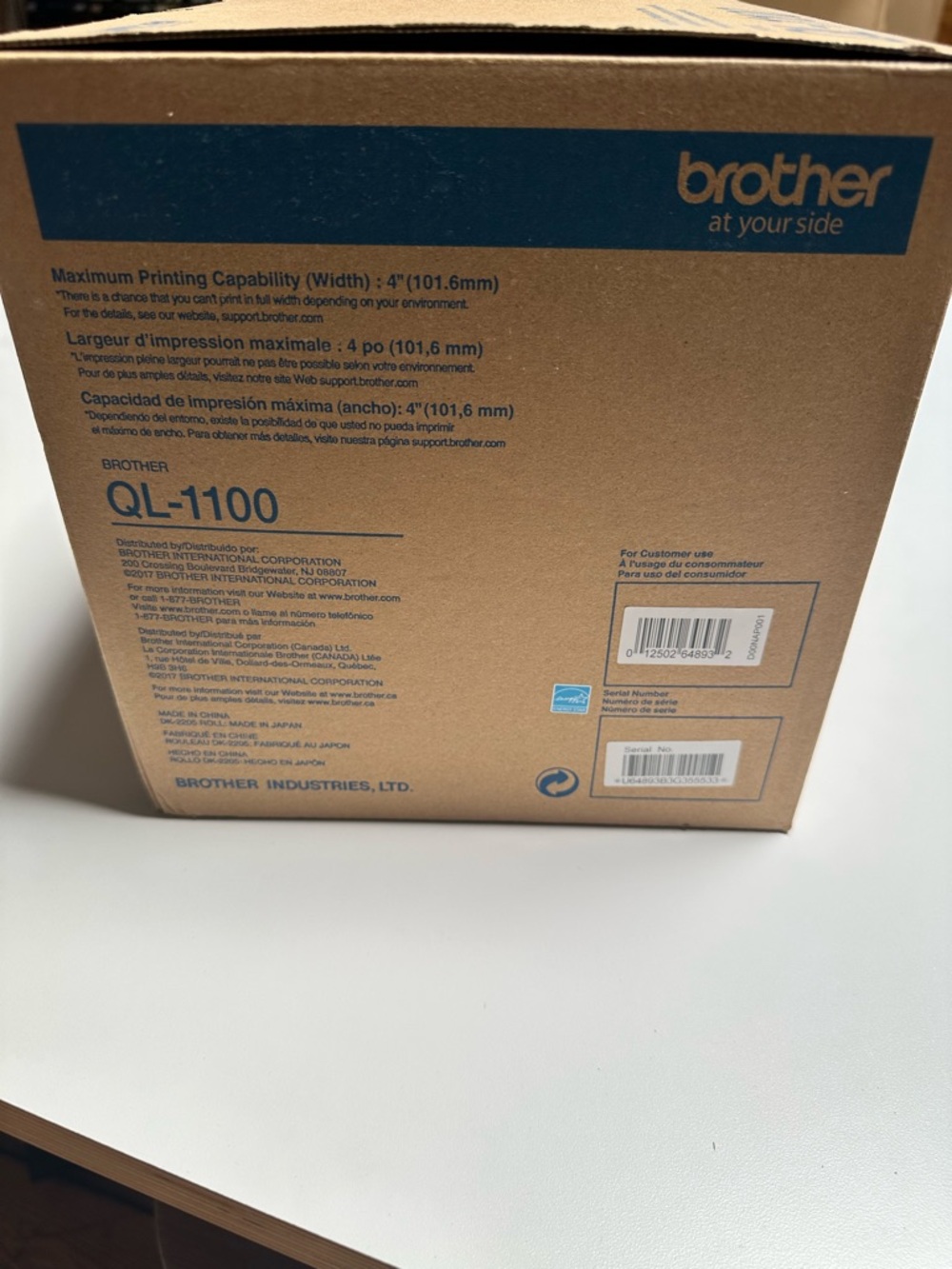 Brother QL-1100 Label Printer, wide format, professional - Picture 2 of 4